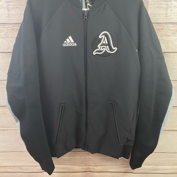 adidas | Jackets \u0026 Coats | Adidas M Vrct Jacket Fp839 Black Light Grey |  Poshmark
